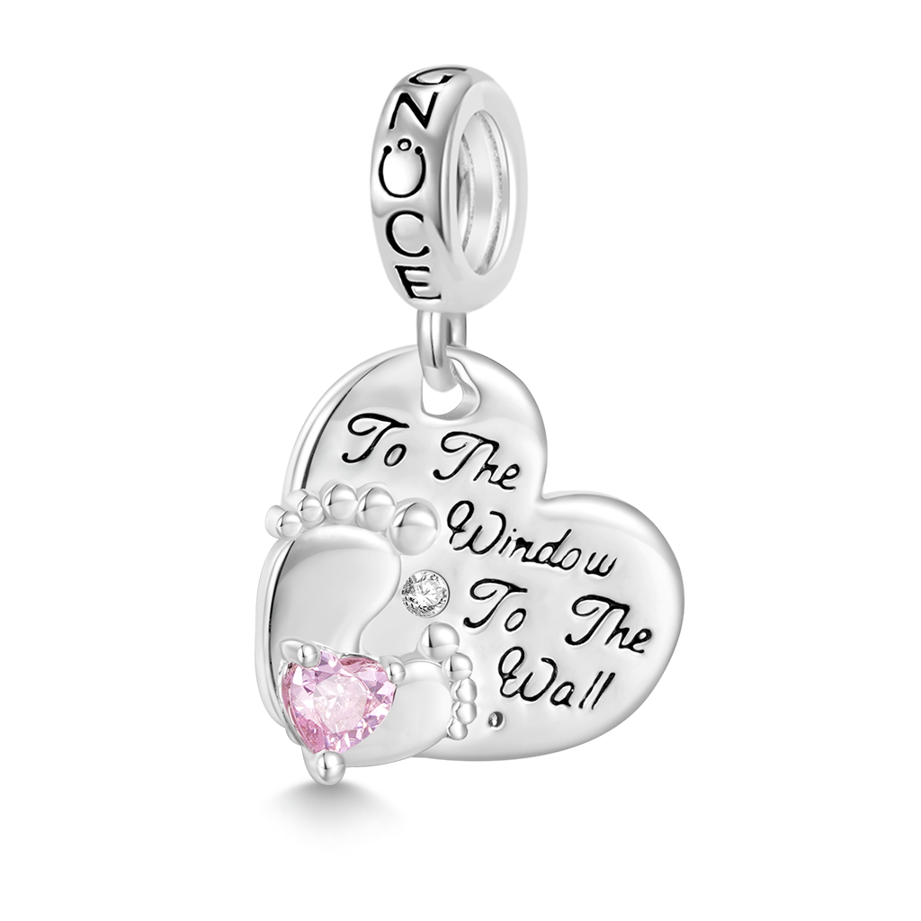 Gnoce Baby Feet Love Pendant Dangle Charm_1