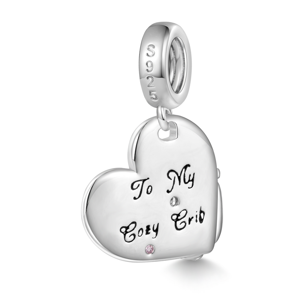 Gnoce Baby Feet Love Pendant Dangle Charm_2