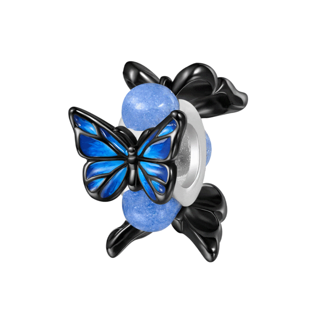 Gnoce Blue Morpho Butterfly Glow-in-the-Dark Charm_1