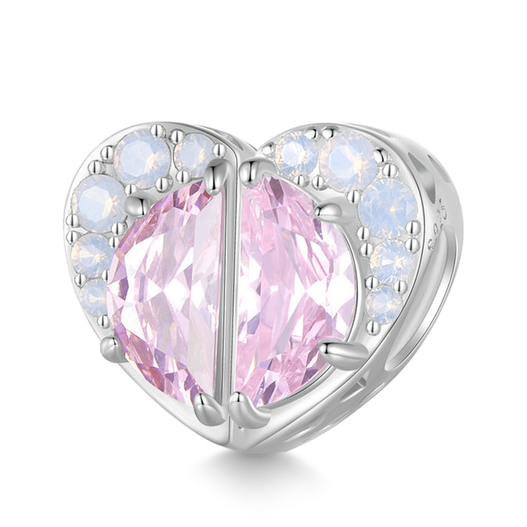 Gnoce Pink Sisters Heart Charm_1