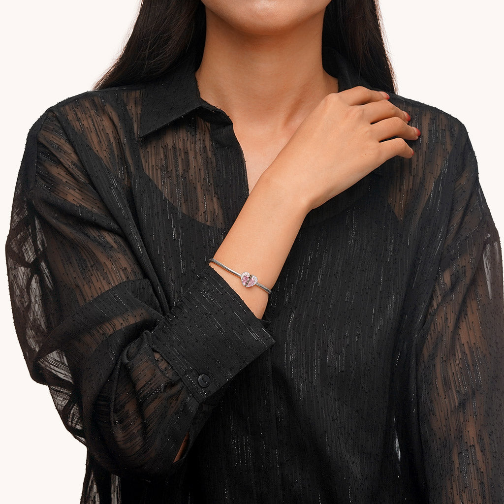 Gnoce Pink Sisters Heart Charm_4