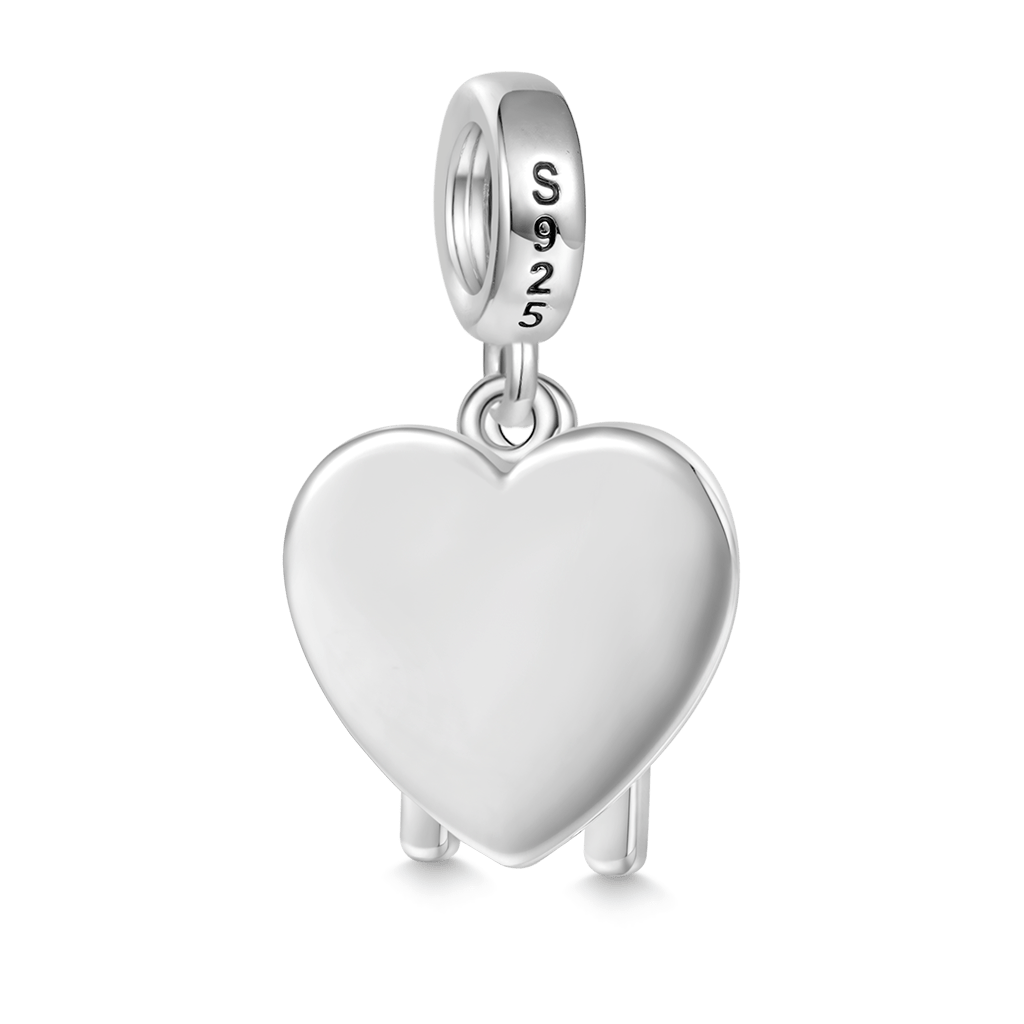 Gnoce "Make a wish" Heart Wishbone Charm_2