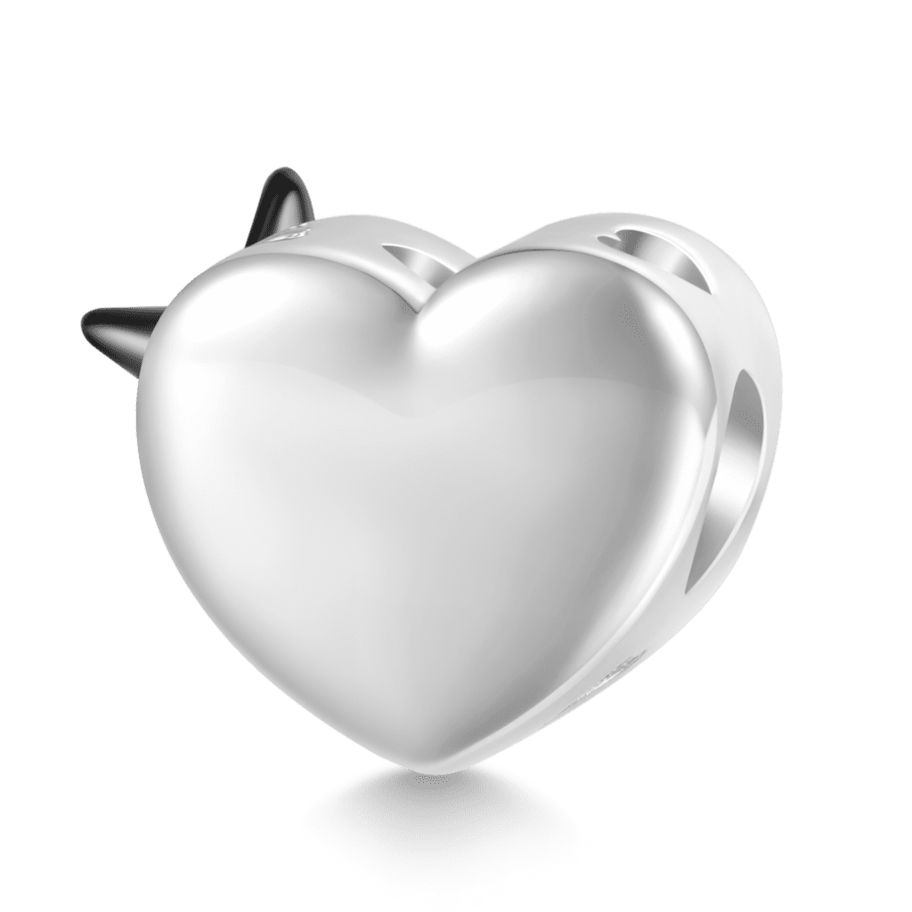 Gnoce Glow-in-the-dark Heart Butterfly Charm_3