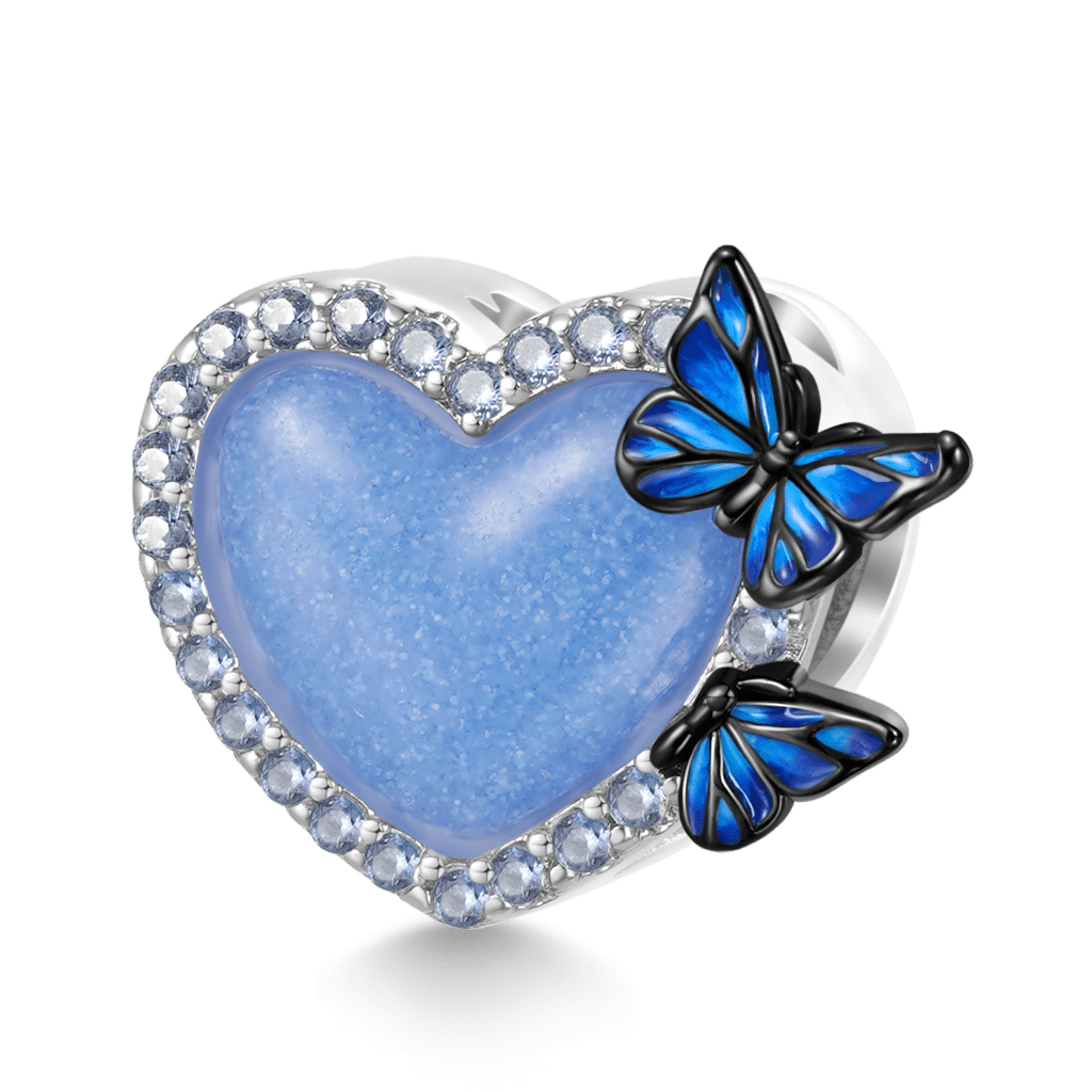 Gnoce Glow-in-the-dark Heart Butterfly Charm_2
