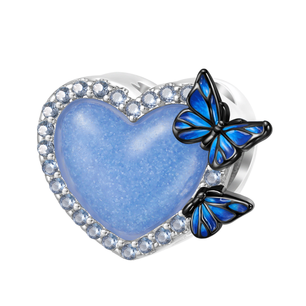 Gnoce Glow-in-the-dark Heart Butterfly Charm_1