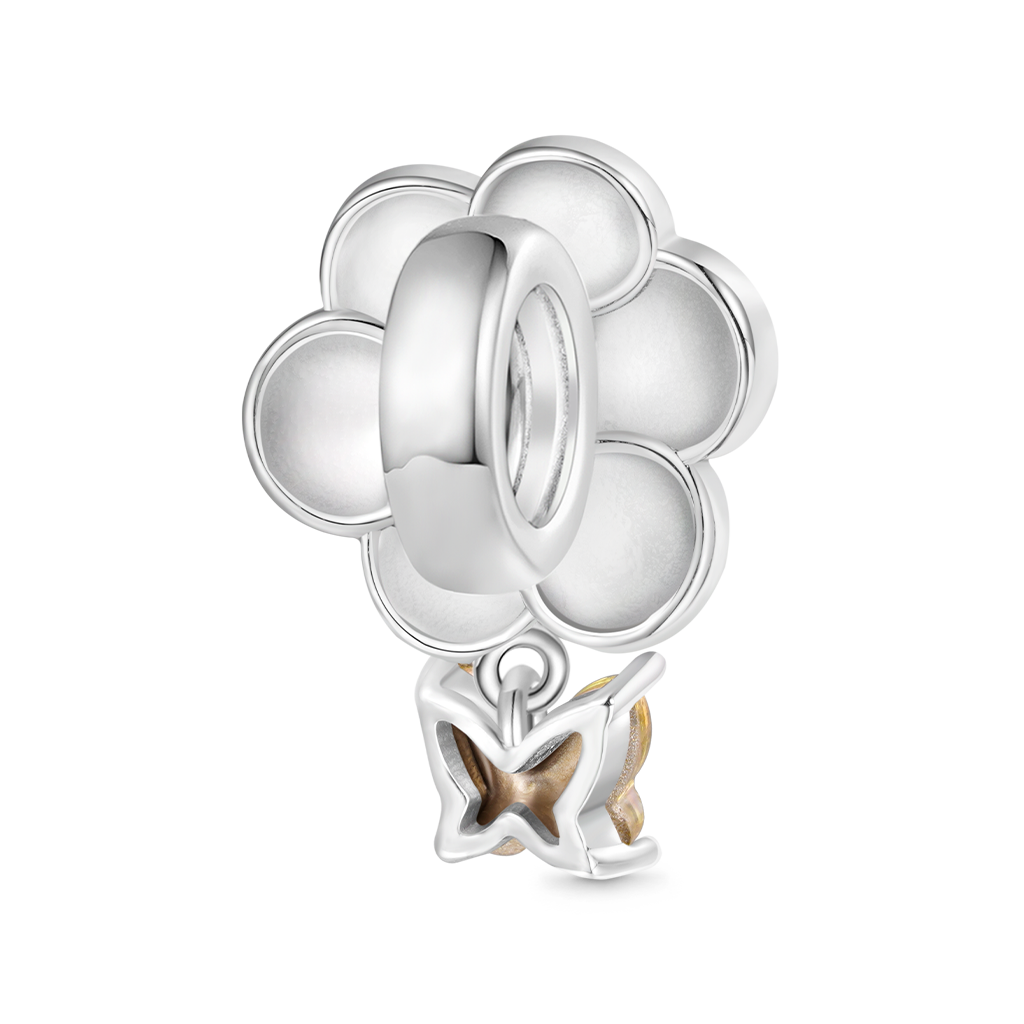 Gnoce Pure White Camellia Charm_2