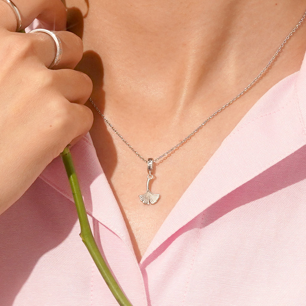 Gnoce Ginkgo Leaf Pendant Dangle Charm_4