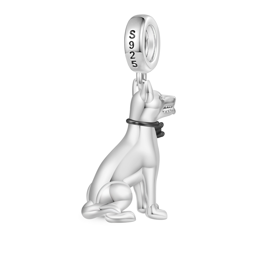 Gnoce German Shepherd Pendant Dangle Charm_2