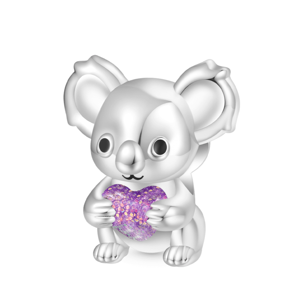 Gnoce Koala Embraces Heart Charm_1