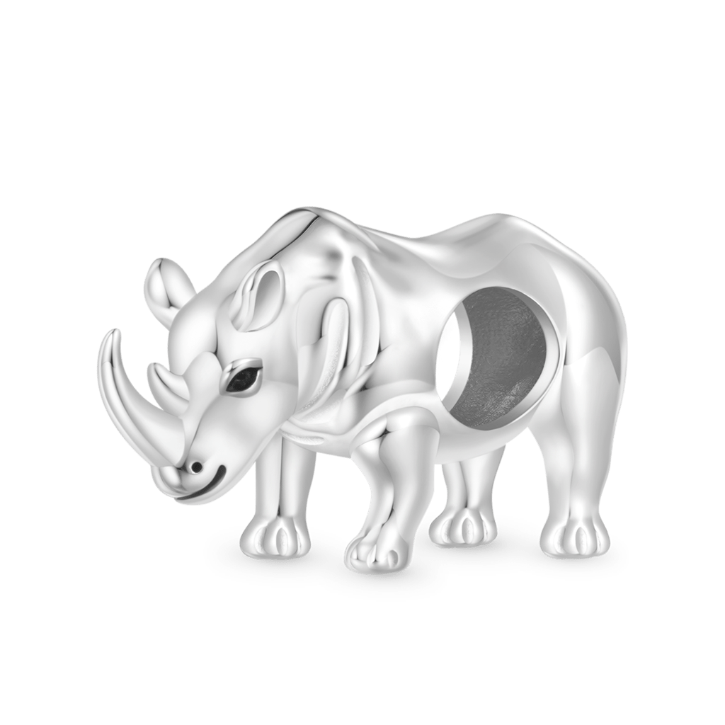 Gnoce South Africa Animal Rhinoceros Charm_1