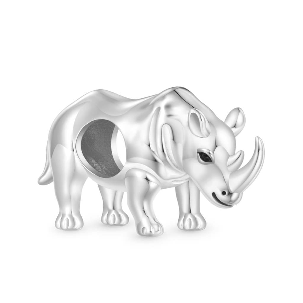 Gnoce South Africa Animal Rhinoceros Charm_2