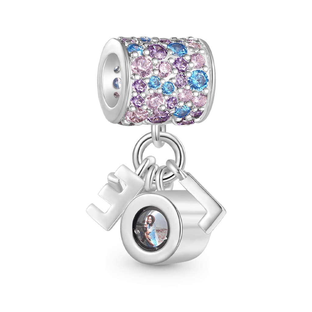 Gnoce LOVE Projection Personalized Photo Charm_2