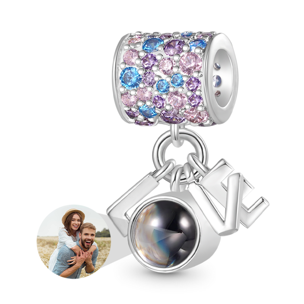 Gnoce LOVE Projection Personalized Photo Charm_1