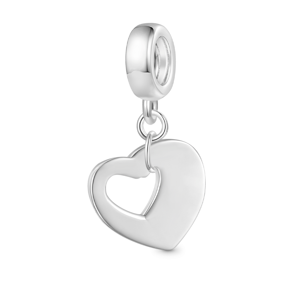 Gnoce Heart Engravable Pendant Dangle Charm_3