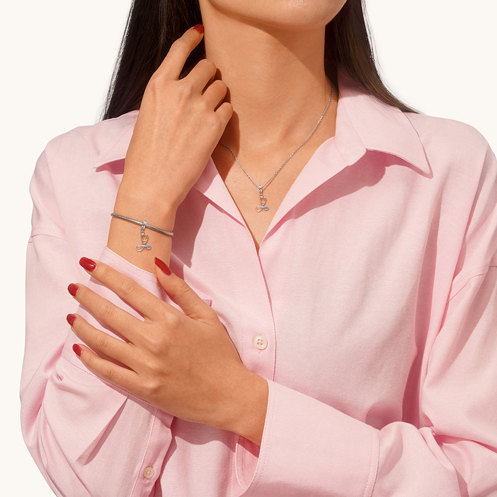 Gnoce Stethoscope Pendant Dangle Charm_4