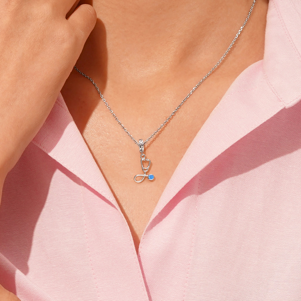 Gnoce Stethoscope Pendant Dangle Charm_5