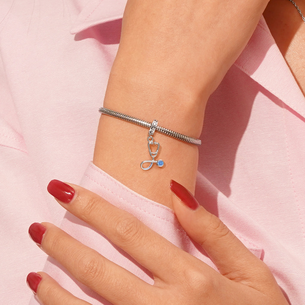 Gnoce Stethoscope Pendant Dangle Charm_6