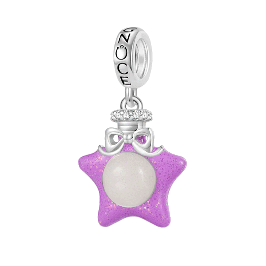Gnoce Lucky Wish Bottle Star Glow-in-the-Dark Pendant Dangle Charm_1