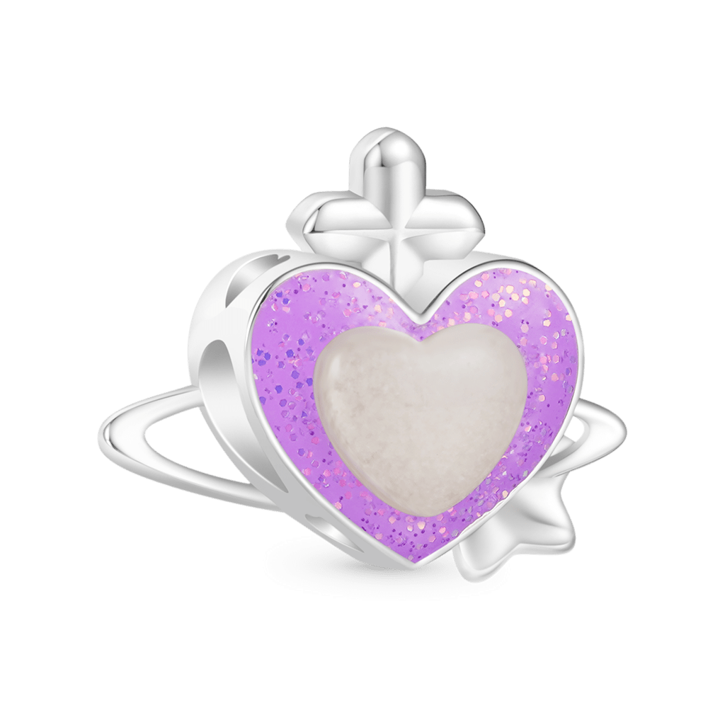 Gnoce Glow-in-the-Dark Heart Planet Charm_3