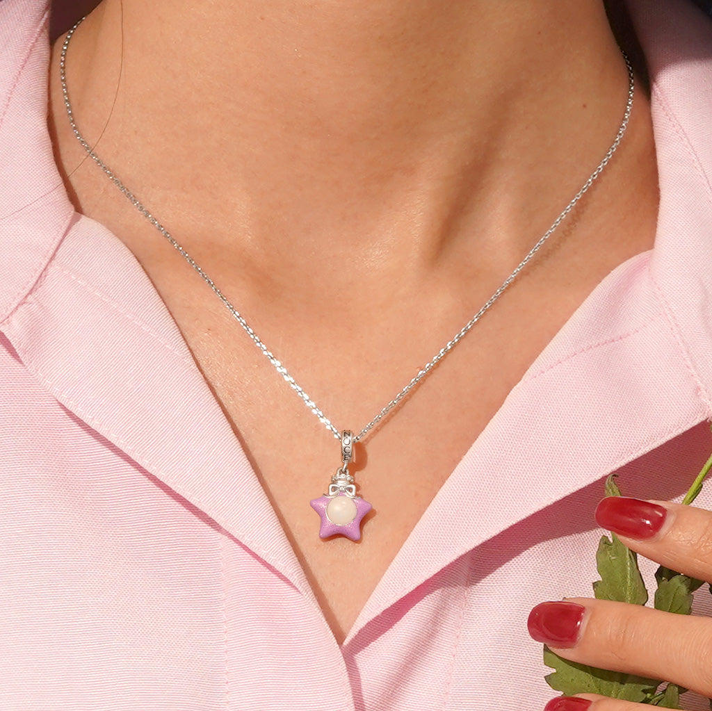 Gnoce Lucky Wish Bottle Star Glow-in-the-Dark Pendant Dangle Charm_6