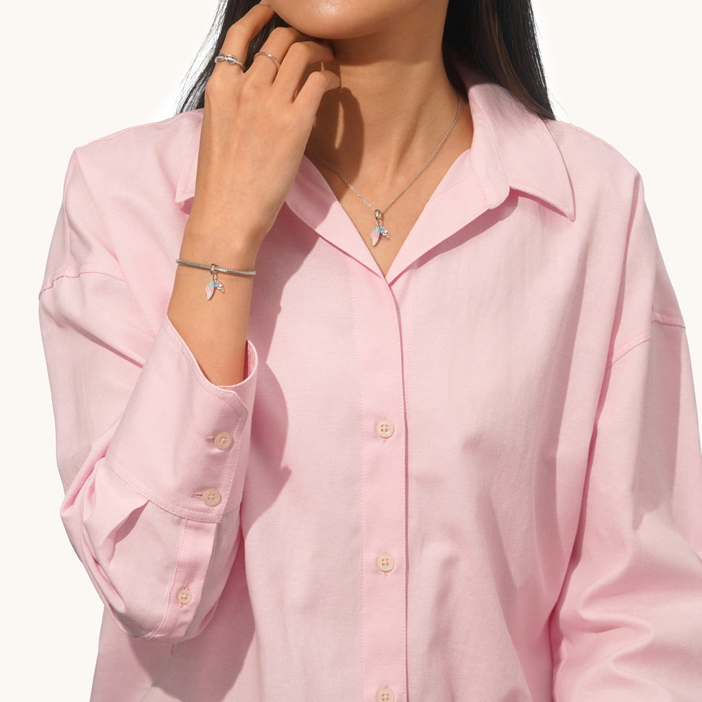 Gnoce Butterfly Wings Pendant Dangle Charm_4