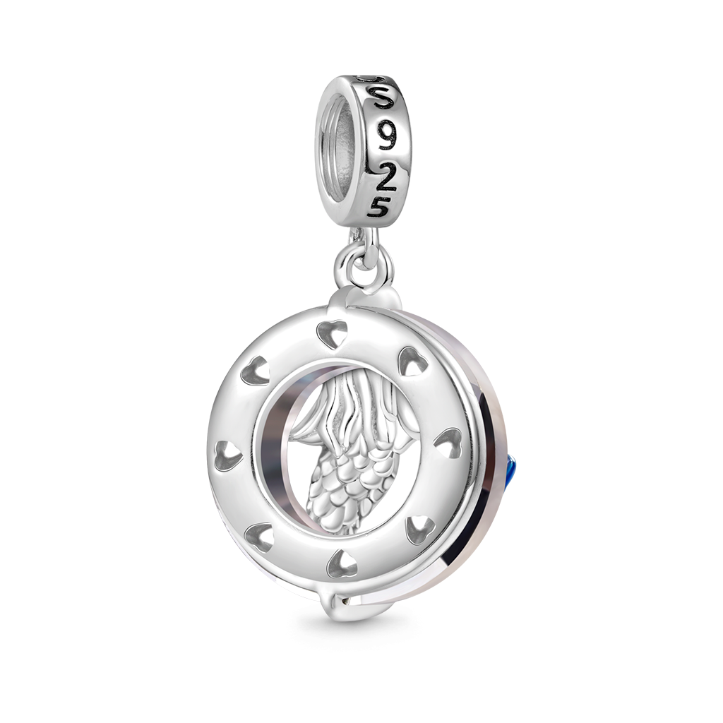Gnoce Ring of Angels Mermaid Pendant Dangle Charm_2