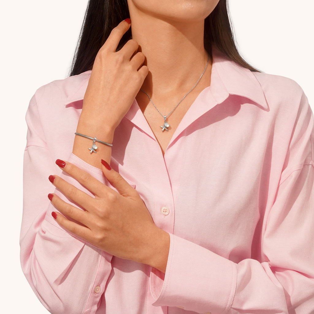 Gnoce Ocean Starfish Pendant Dangle Charm_4