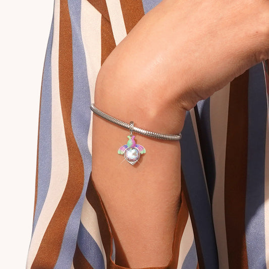 Gnoce Bee Daisy Colorful Pendant Dangle Charm_6