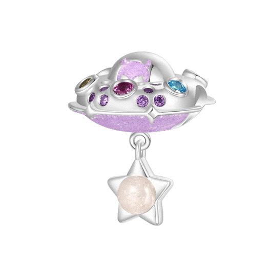 Gnoce Glow-in-the-Dark Aerospace UFO Charm_1