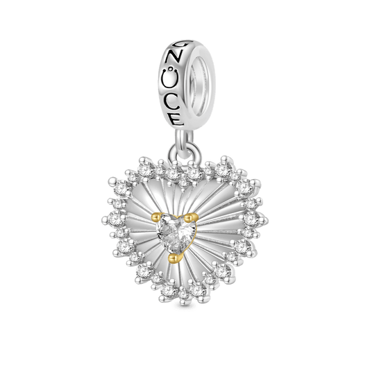 Gnoce Vintage Love Heart Pendant Dangle Charm_1