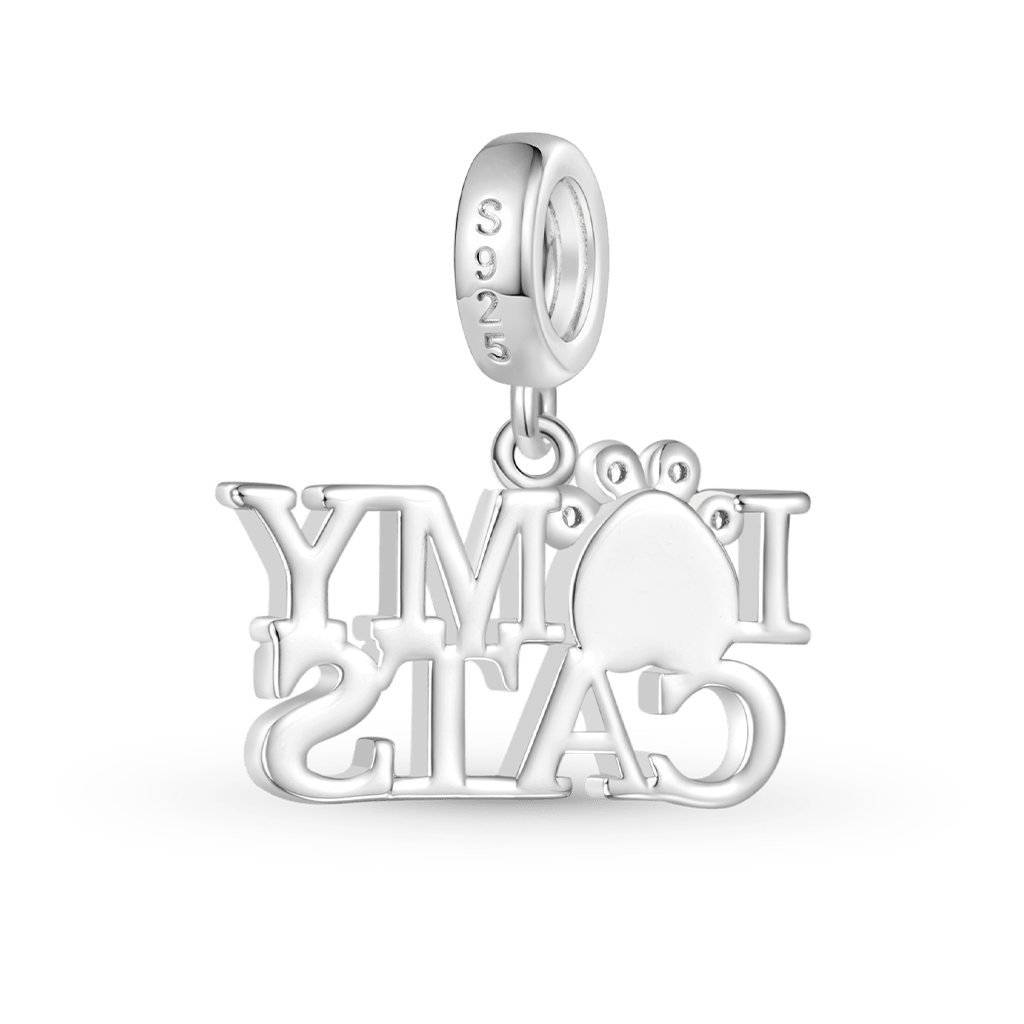 Gnoce "I LOVE MY CATS" Pet Pendant Dangle Charm_2