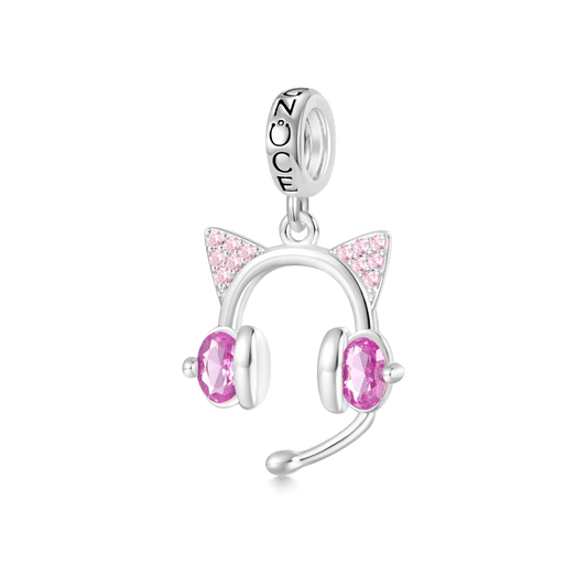 Gnoce Cat Headphone Pendant Dangle Charm_1