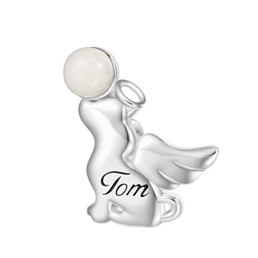 Gnoce Engravable Angel Puppy Glow-in-the-Dark Charm_1