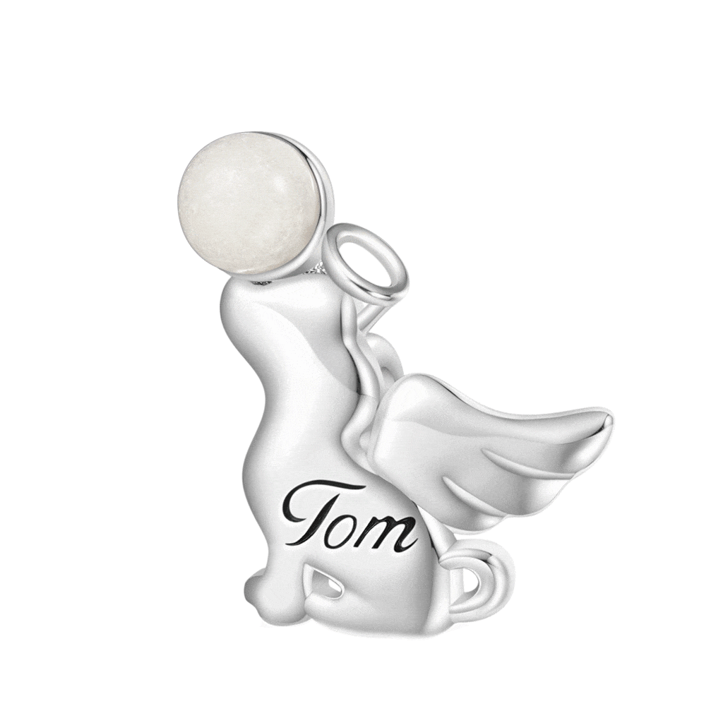 Gnoce Engravable Angel Puppy Glow-in-the-Dark Charm_1
