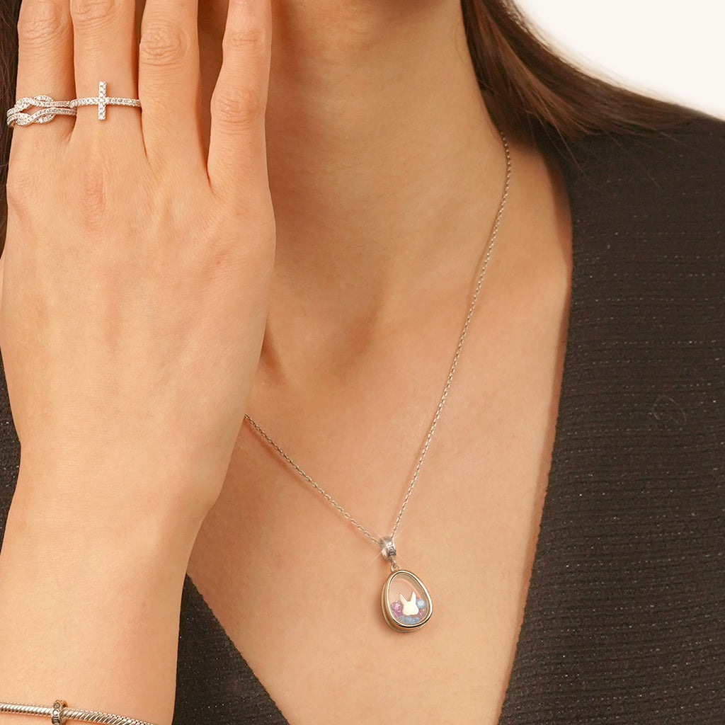 Gnoce Easter Bunny Egg-shaped Pendant Dangle Charm_4