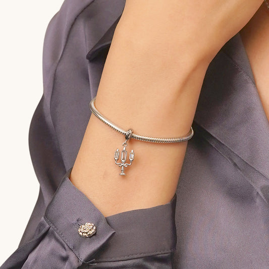 Gnoce Burning Candelabra Pendant Dangle Charm_6