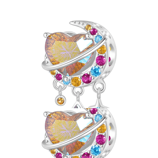 Gnoce Colorful Heart Surround The Moon Charm_1