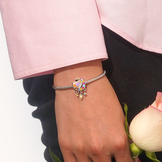 Gnoce Colorful Heart Surround The Moon Charm_5