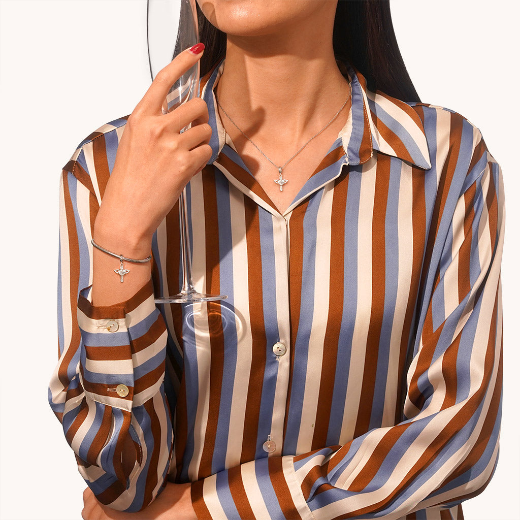 Gnoce Engravable "I AM A CHILD OF GOD" Religious Heart Pendant Dangle Charm_5