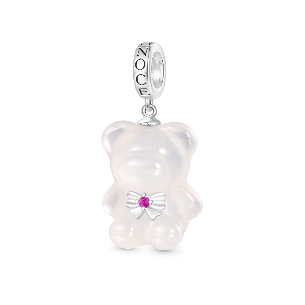 Gnoce Chalcedony Gummy Bear Pendant Dangle Charm_1