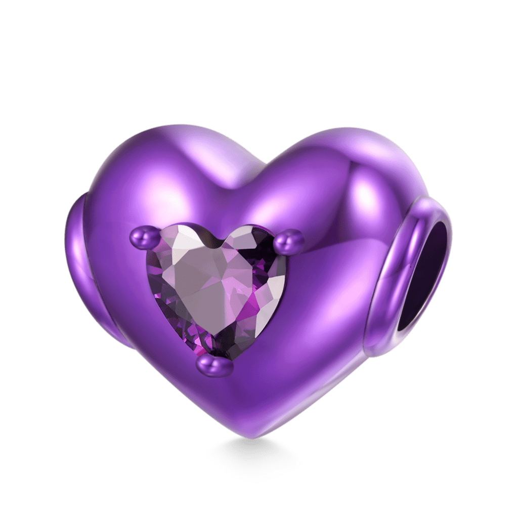 Gnoce Purple Candy Heart Charm_1