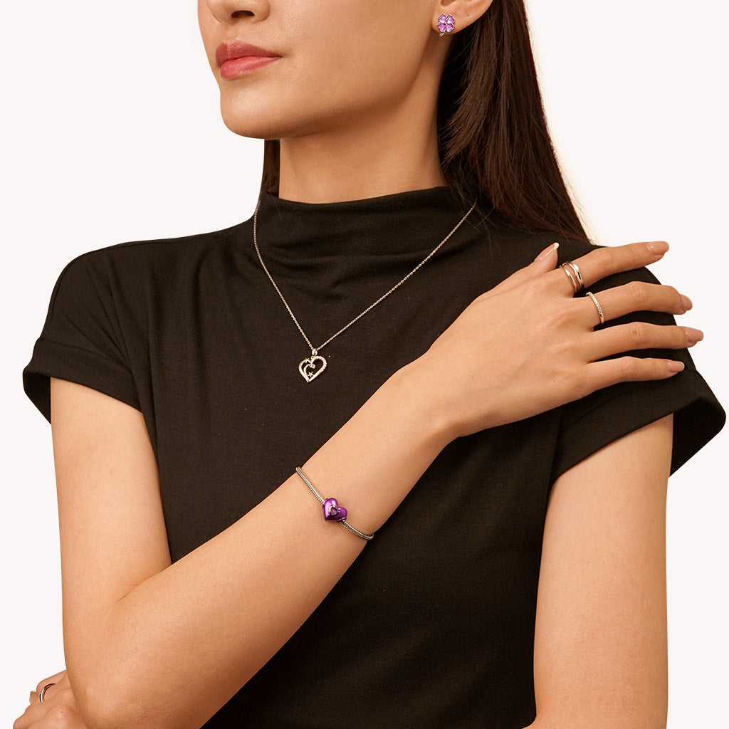 Gnoce Purple Candy Heart Charm_4