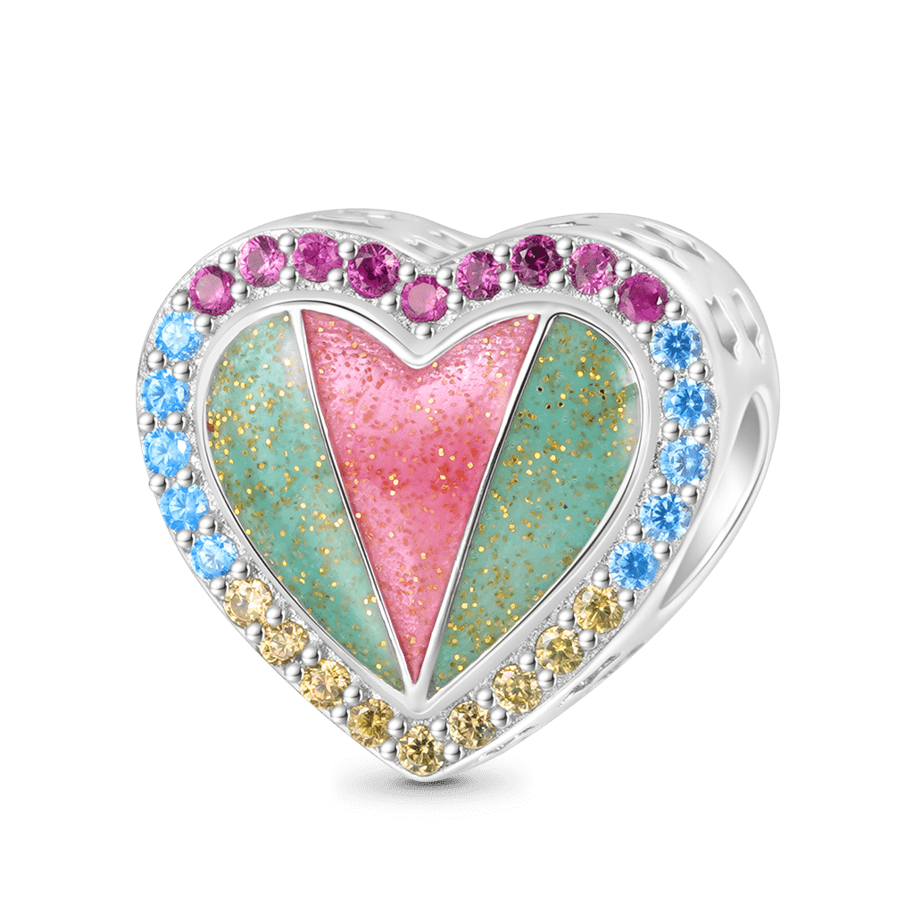 Gnoce "1ST DAY OF SCHOOL" Back to School Heart Charm_2