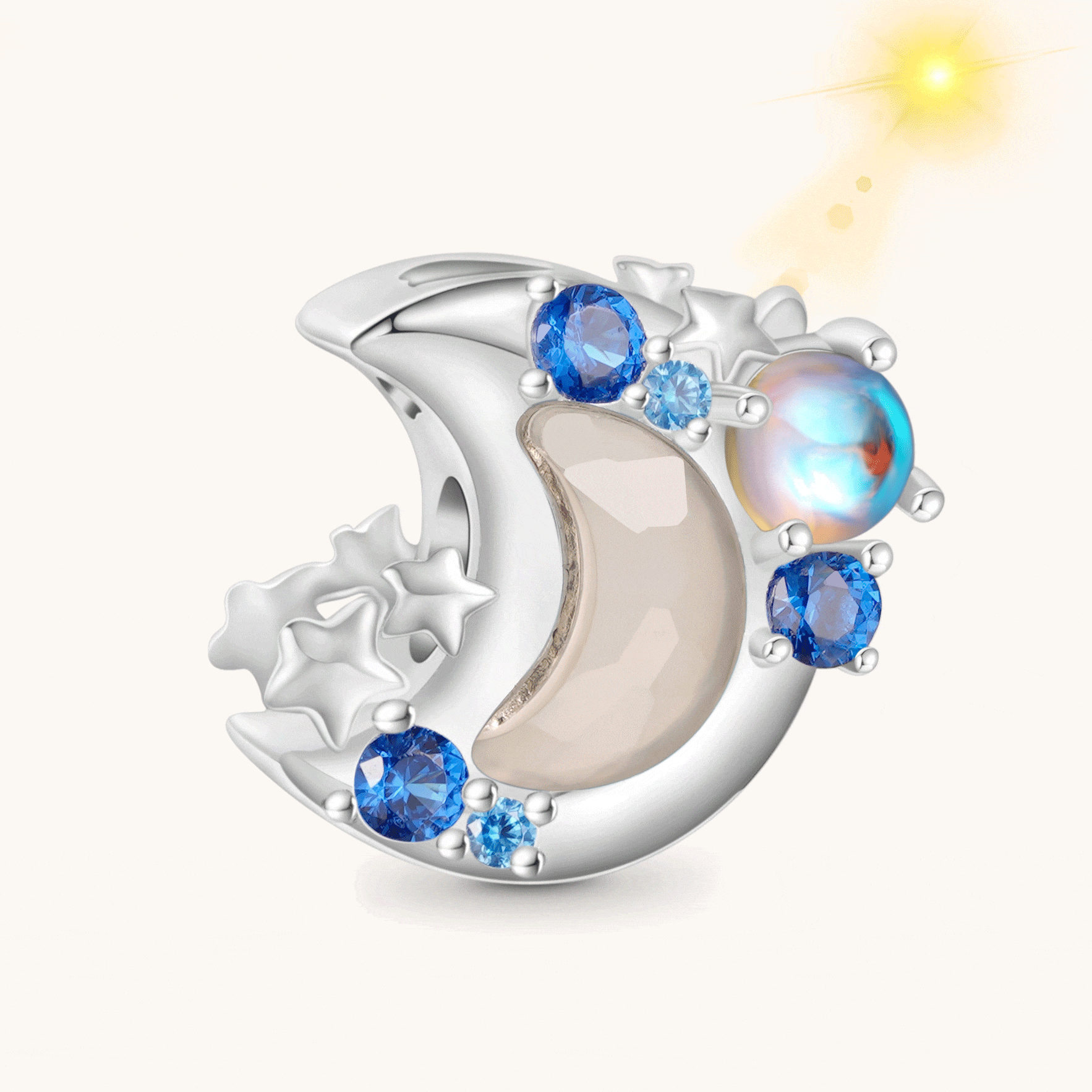 Gnoce Color-changing Moon Moonstone Charm_1