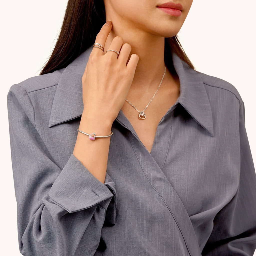 Gnoce "Love Message" Pink Glow-in-the-Dark Envelope Charm_5