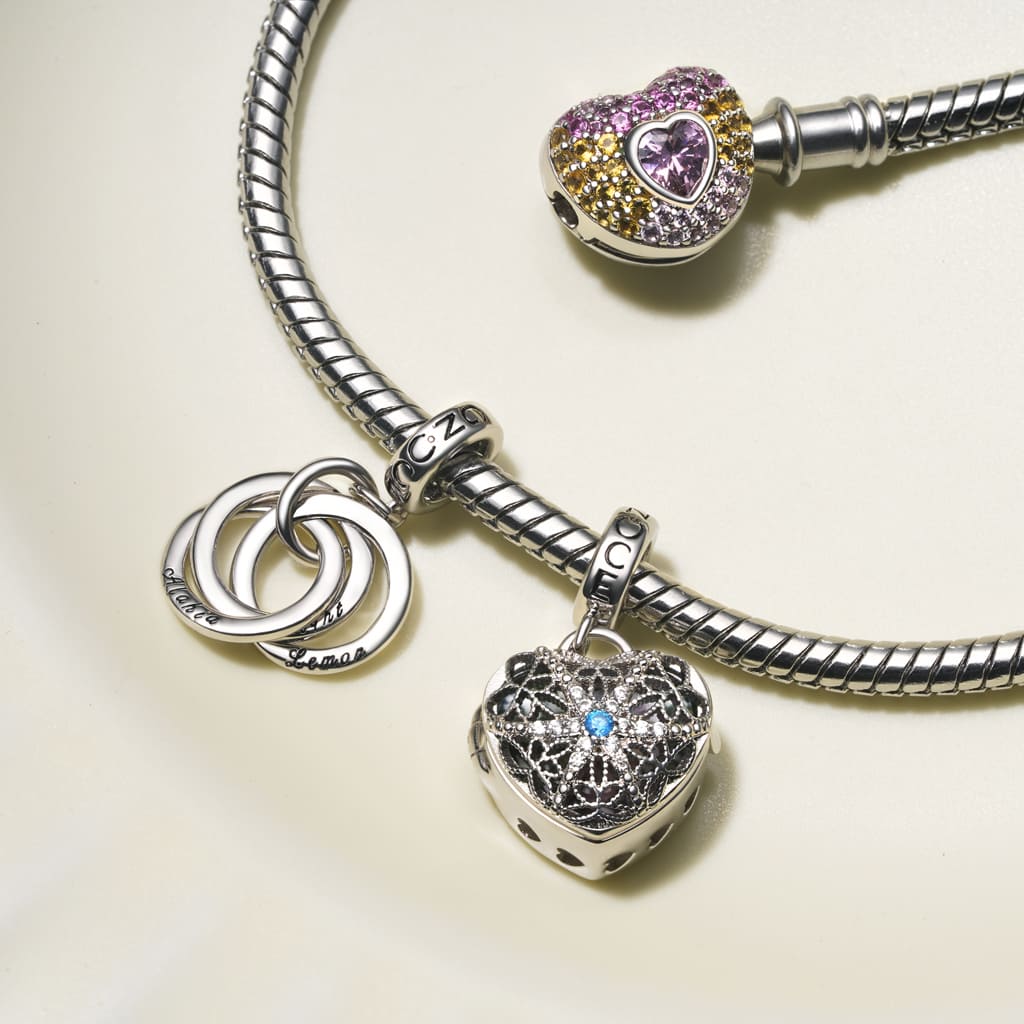 Gnoce Engravable Circle Pendant Dangle Charm_4