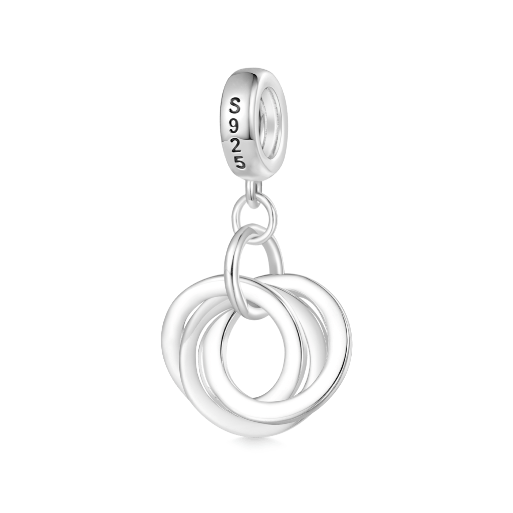 Gnoce Engravable Circle Pendant Dangle Charm_2