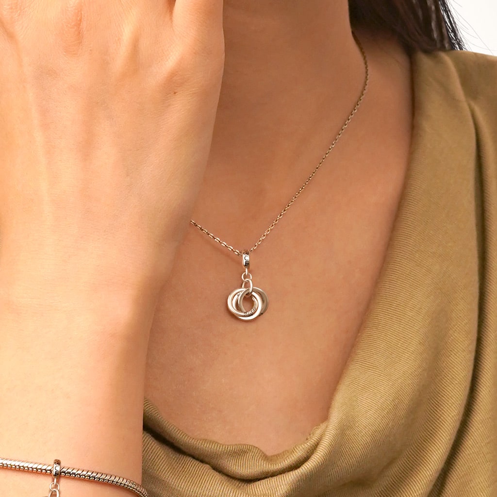 Gnoce Engravable Circle Pendant Dangle Charm_6