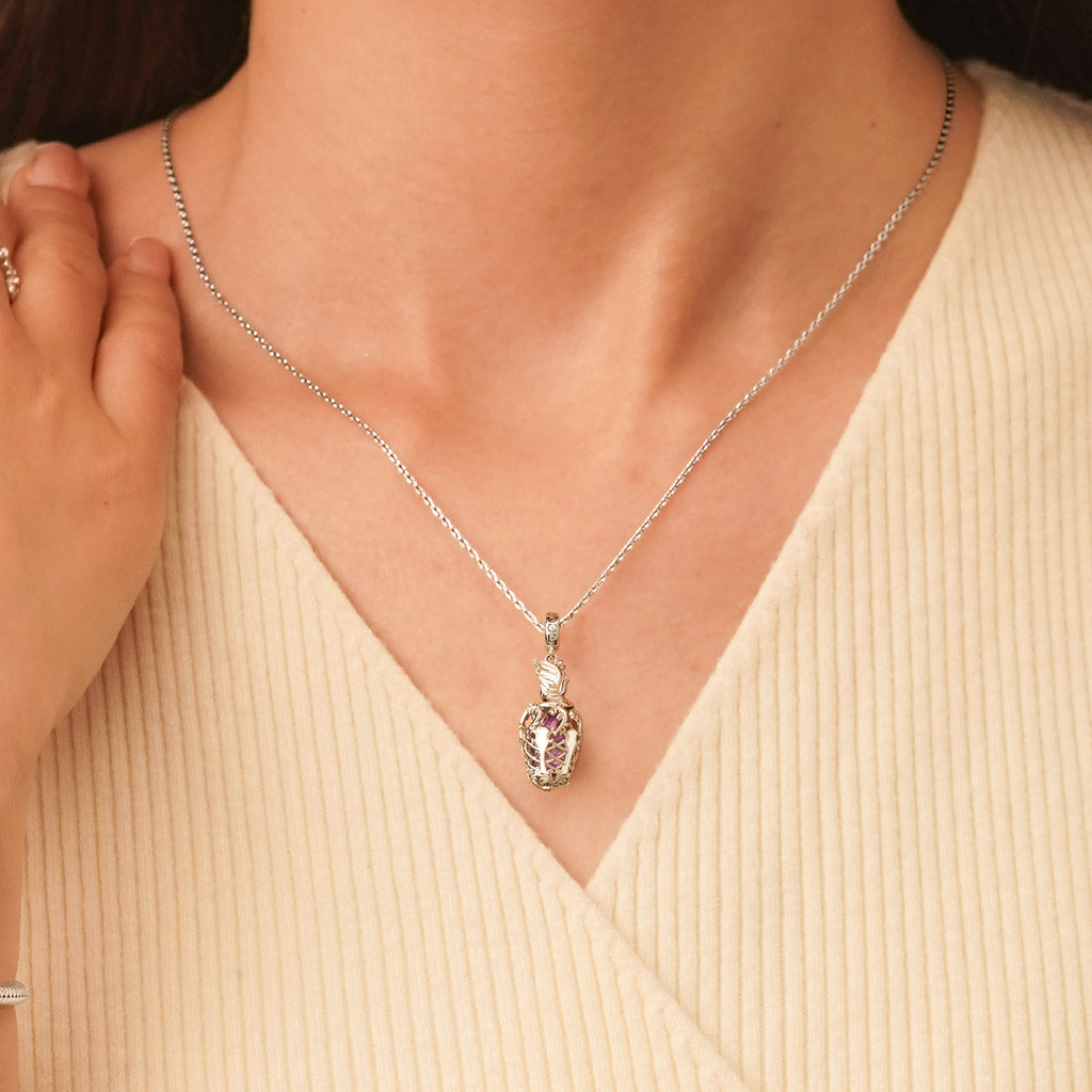 Gnoce Splendor Solis Feather Pendant Dangle Charm_5