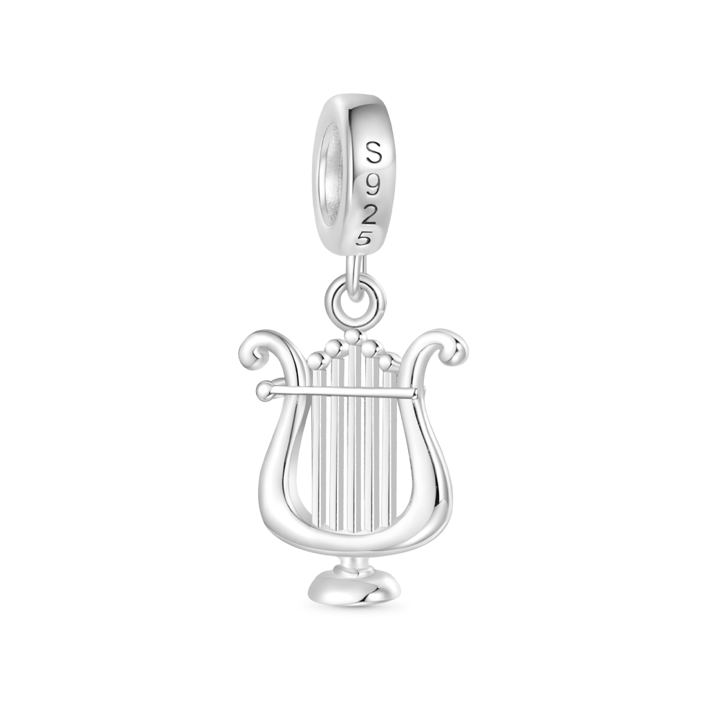 Gnoce Ancient Greek Lyre Pendant Dangle Charm_2